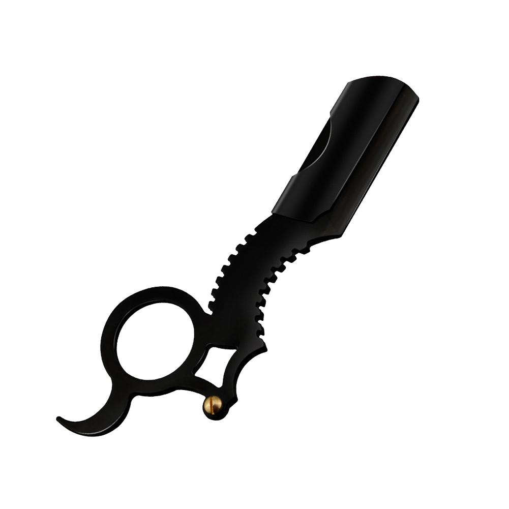 NEW 【Special offer】Mannen Vinger Ring Scheerapparaat Straight Edge Veiligheid Messen Wenkbrauw Met Enkele Vinger Ring Essentiële Professionele Tool Voor Home Kapper