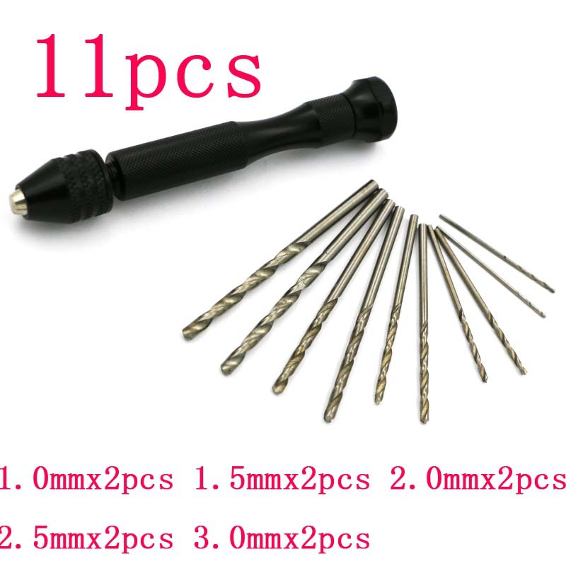 NEW 【Innovative design】 drilling tool nuclear carving aluminum alloy punch hand twist drill Mini hand drill with drill bit