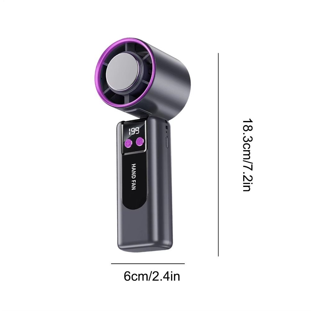 Cooling Gadget 199 Gear Wind Handheld Fan High Speed Semiconductor Refrigeration Portable Cooling Fan Foldable Powerful Airflow Mini Turbo Fan Beach