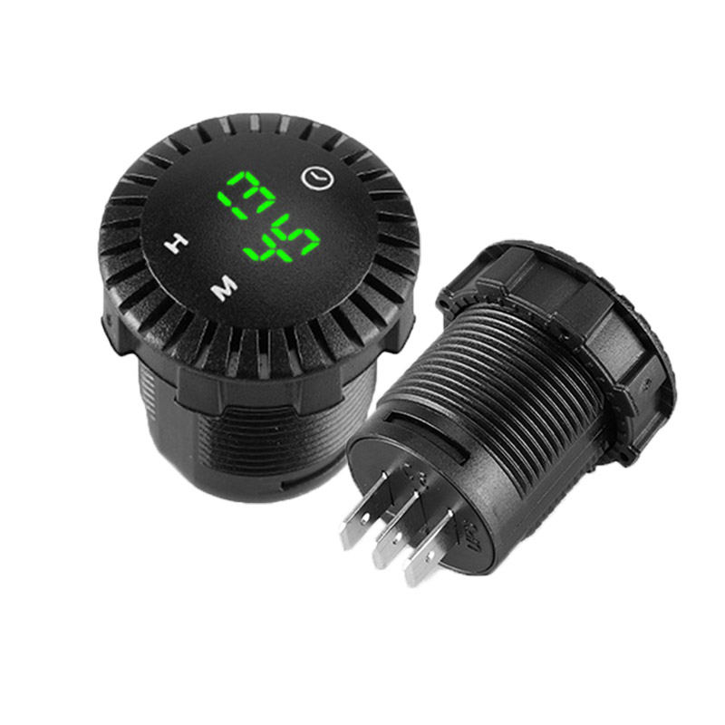 NEW 【Innovative design】Motorcycle Digital Clock Panel Waterproof Electronic Watch Clock Time Led Display Universal For 12v-24v Car Boat