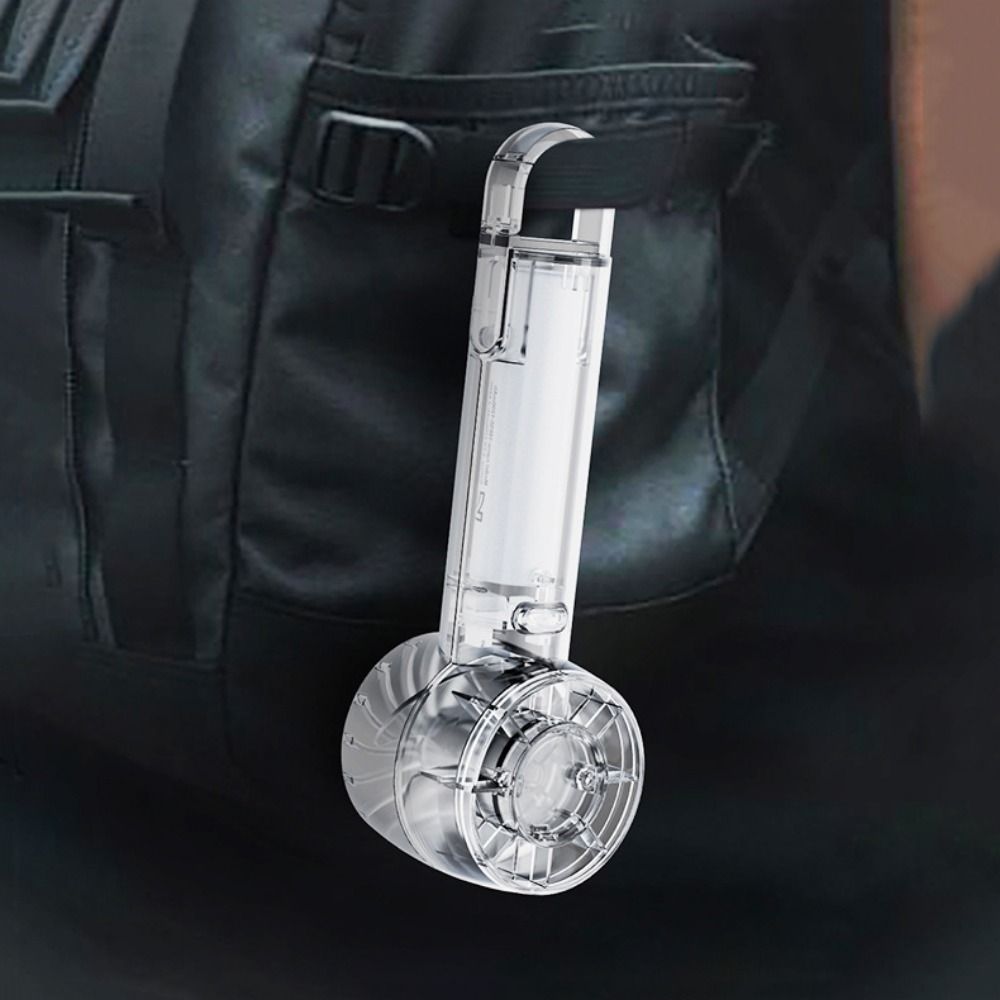 Silent Charging Cooling Fan Transparent Portable Mini Fan 3-Speed Refrigerable Turbo Handheld Fan Travel