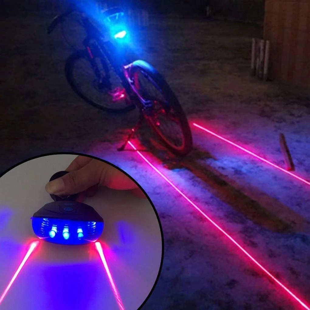NEW 1pc Tail 5led Parallel Line Flashlight Outdoor Riding Portable Mountain Bike Taillights Lights