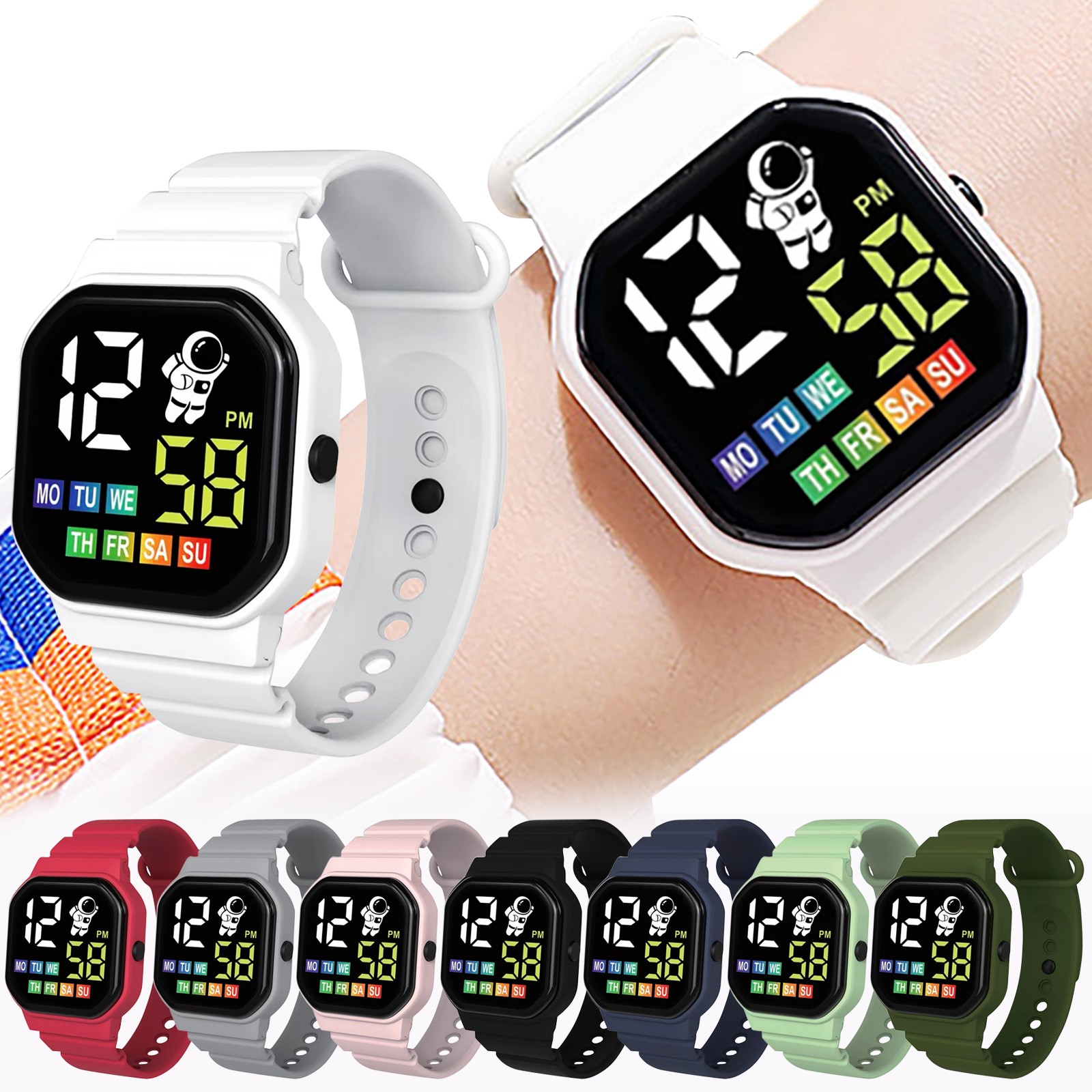 【Popular】Fashion Waterproof Smart Watch For Kids Outdoor Sports Electronic Watches Waterproof Children Digital Wristwatches Montre Enfant