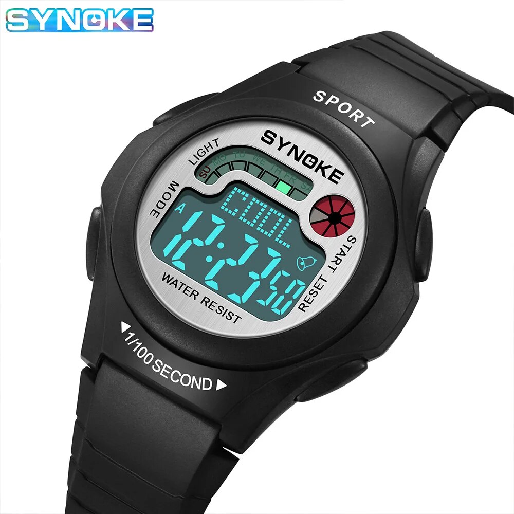 【New Trend】SYNOKE Electronic Watch For Mans Sport Watch Multifunction Sports Waterproof Luminous LED Digital Watch Boy Student Fashion