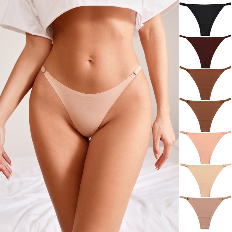 【Hot demand】 1Pc/2Pcs/4Pcs/7Pcs/Set Women's Panty Thin Belt Cotton Crotch Briefs Comfortable Breathable Seamless