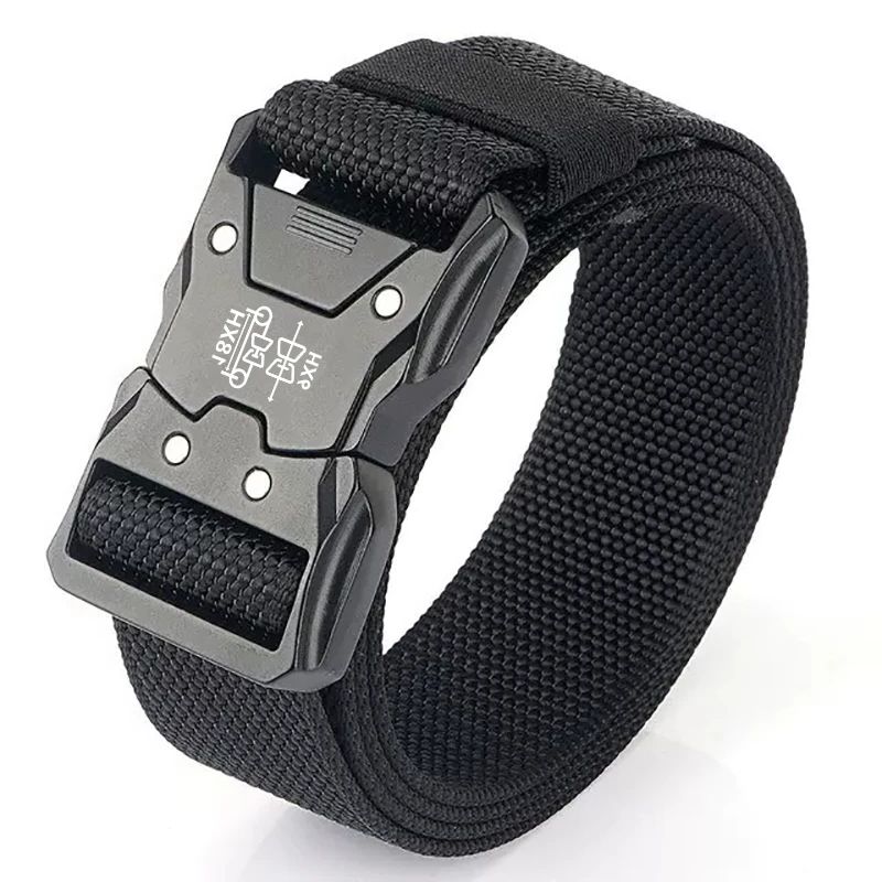 【New and Improved】 Men Belt Outdoor Tactical Belt Multi-Function Buckle Nylon Belt Marine Corps Canvas Belt Plastic buckle