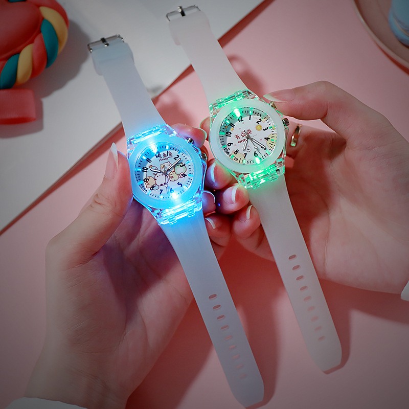 【New design】Luminous Kids Watches LED Colorful Flash Digital Watch for Boys Girls Silicone Watchband Fashion Casual Children's Quartz Watch