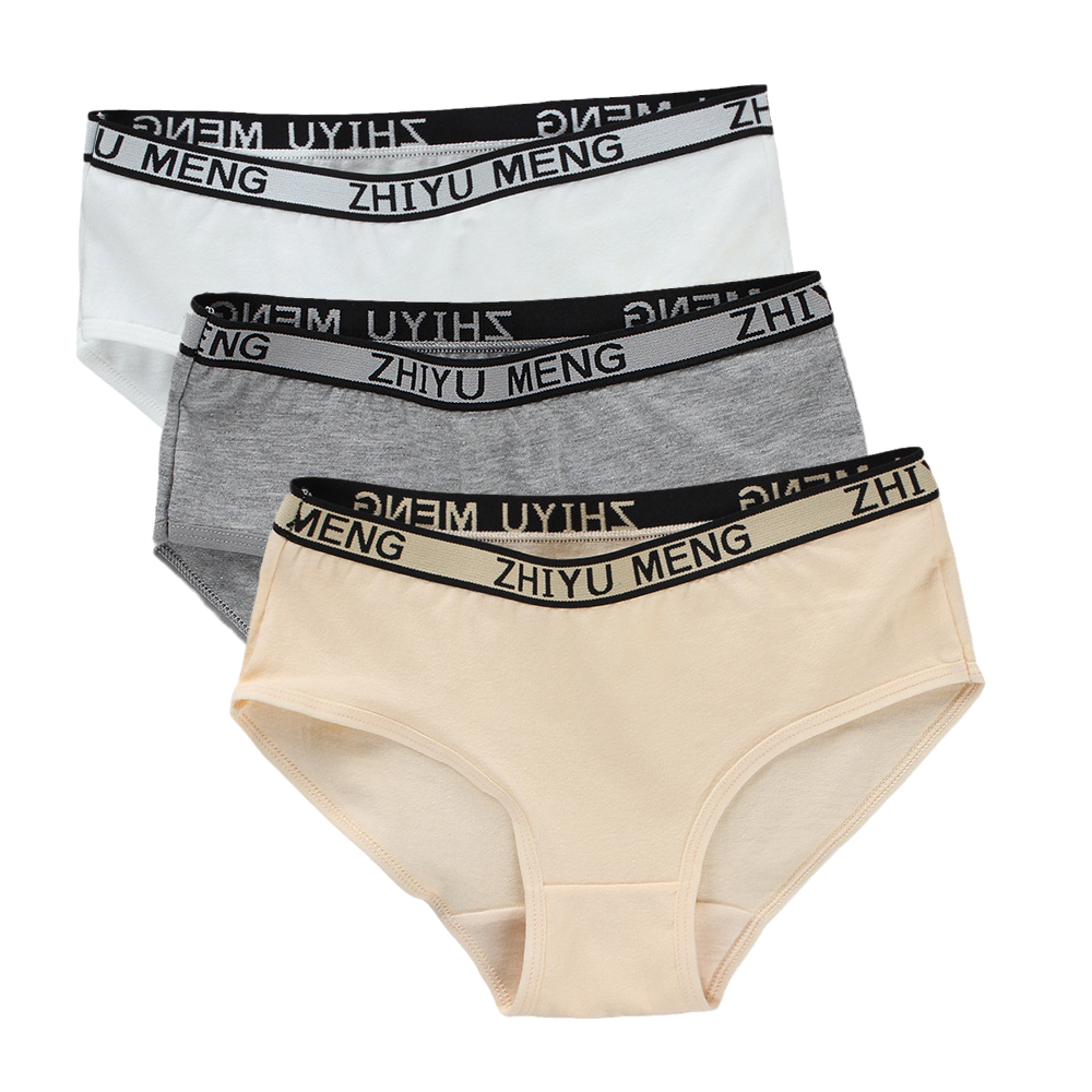 【100%-original】 3pcs/lot Spring Summer Teenage Girls Comfortable Toddler Kids Letters Mid-waist Underwears Children's Briefs Underpants