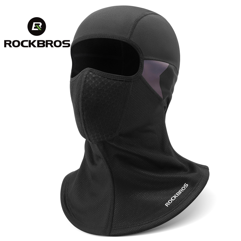 ROCKBROS Winter Balaclava Cycling Mask Fleece Thermal Keep Warm Motorcycle Full Face Mask Fishing Skiing Warm Hood Bike Headscarf