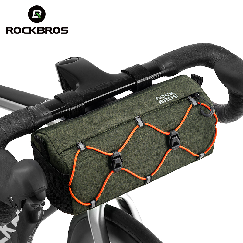ROCKBROS Bike Front Beam Bag MTB Road Bicycle Hexagonal Head Hanging Crossbody Bag Riding Equipment