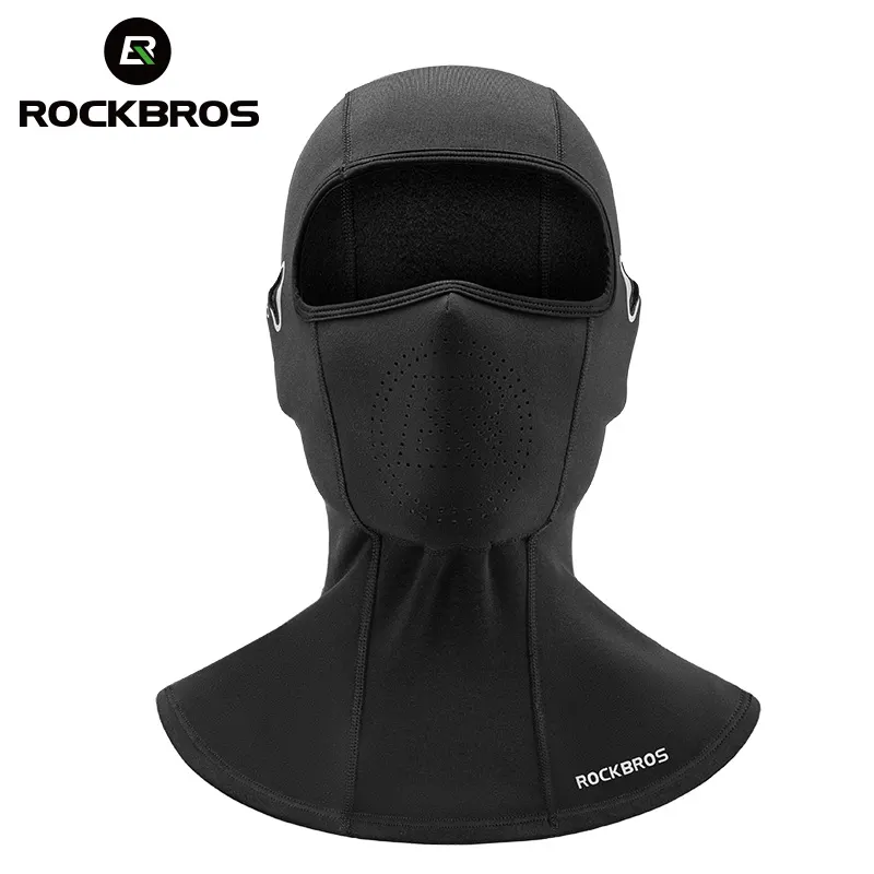 ROCKBROS Fleece Motorcycle Face Mask Warm Windproof Soft Full Face Neck Autumn Winter Motorcycle Riding Ski Equipment