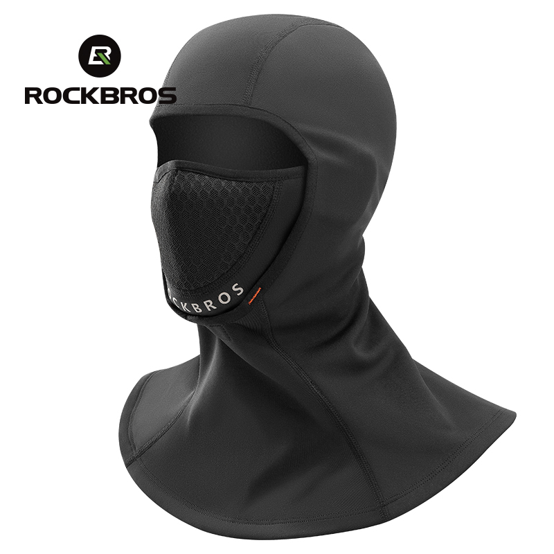 ROCKBROS Winter Warm Fleece Cycling Mask Thermal Motorcycle Full Face Mask Men Women Windproof Bicycle Headscarf Balaclava