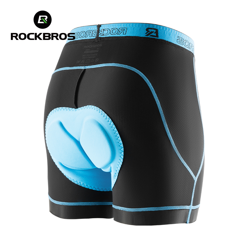 ROCKBROS Male Cycling Shorts 3D Biking Riding Shorts Breathable And Shockproof Bicycle Shorts