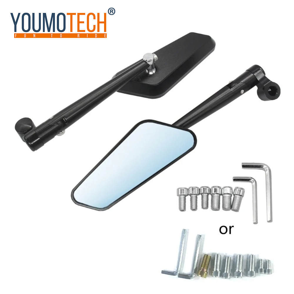 Universal Mirror Wide Bike Rear View Mirror Cycling Accessories Rotate Bike Mirror For E-bike Scooter