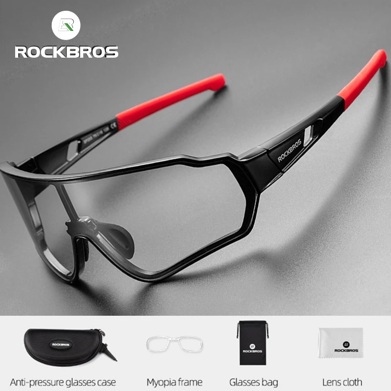 ROCKBROS Cycling Glasses Men Outdoor Sport Hiking Eyewear Sunglasses Inner Frame Bicycle Glasses