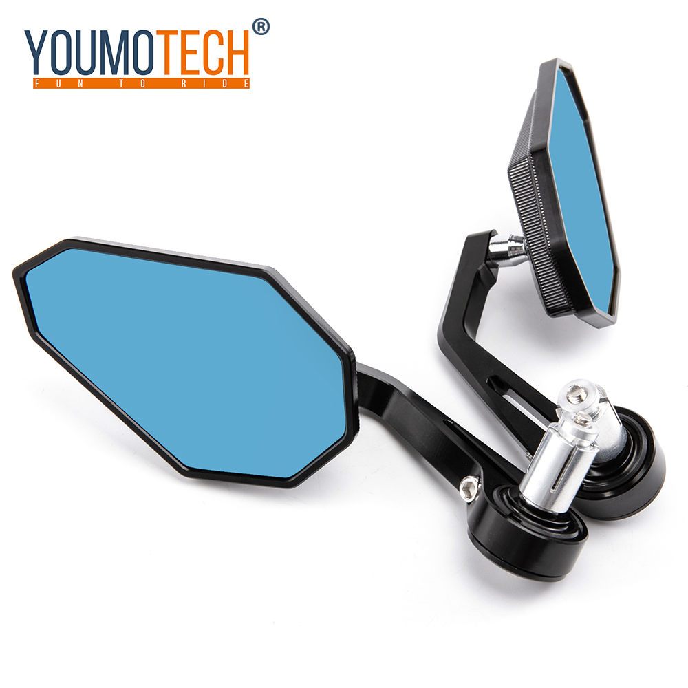 Aluminum Round Mirror Motorcycle Accessories Rear View Side Mirror 7/8'' 22mm Handlebar Mirror Universal Cafe Racer