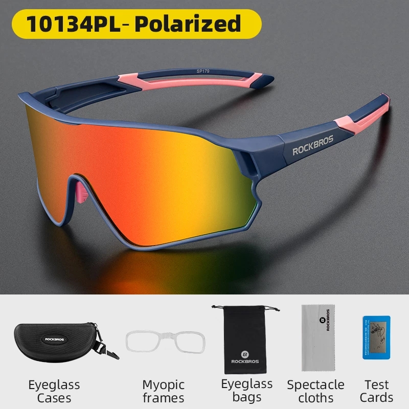 ROCKBROS Cycling Glasses Men Outdoor Sport Hiking Eyewear Sunglasses Inner Frame Bicycle Glasses