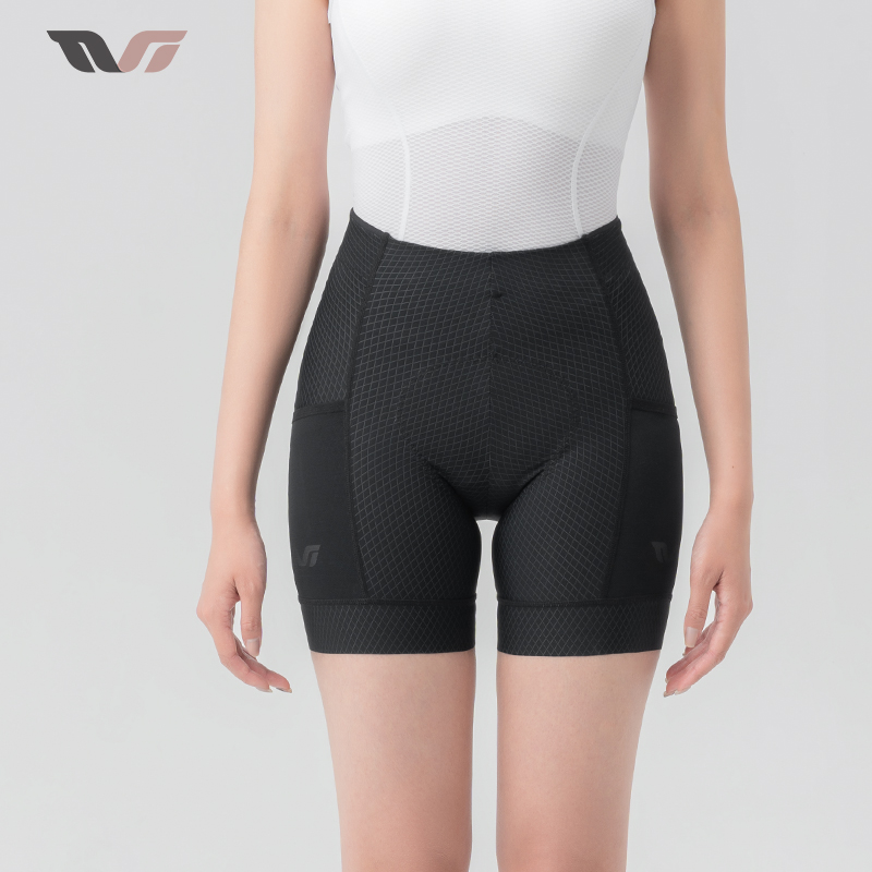 ROCKBROS TVI Women’s Cycling Shorts High Elasticity And Lightweight Bike Shorts Tulle Side Pockets Cycling Pants With Shock-Absorbing Liner Sport Clothing