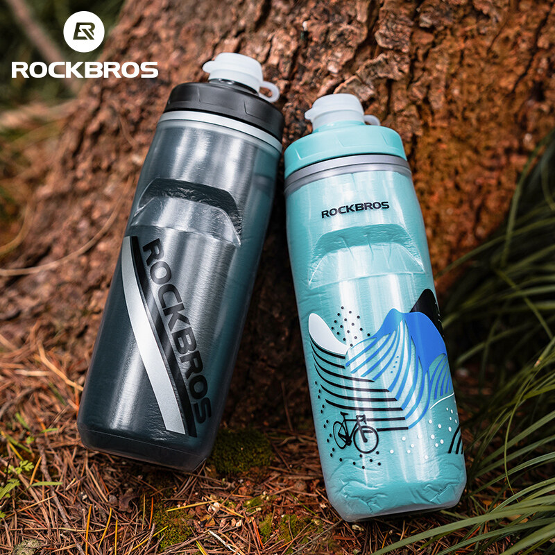 ROCKBROS Cycling Insulated Water Bottle 620ml PP5 Material Outdoor Sports Fitness Running Riding Camping Hiking Portable Kettle