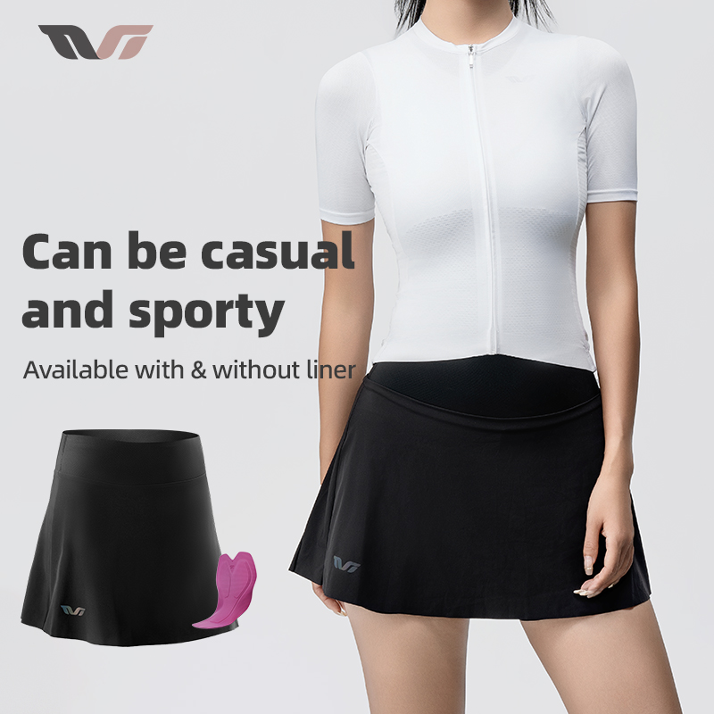 ROCKBROS TVI Sports Short Skirt Breathable Elastic Soft Comfortable Women Cushioning Pad Skirts Outdoor Sports Cycling Volleyball Tennis Equipment