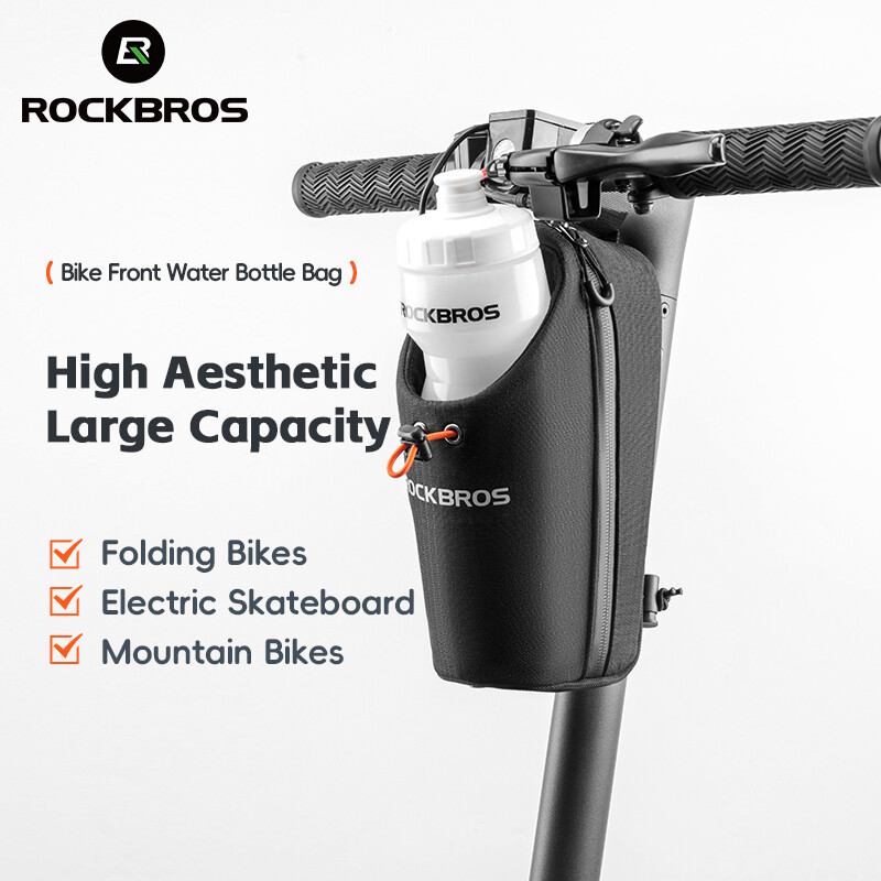 ROCKBROS Bicycle Front Bag 1.5L Capcaity for MTB Folding Bike Scooter Water Bottle Bag Bike Accessories
