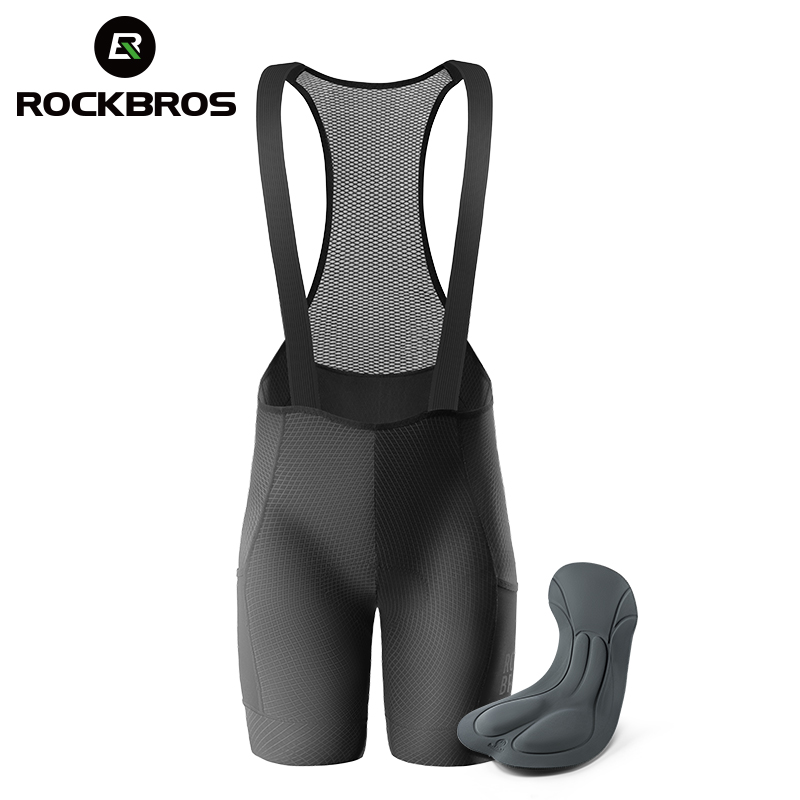 ROCKBROS TVI Women’s Cycling Bib Shorts Breathable And Elastic Cycling Jersey Cushioning Pad Bicycle Pants V-Type Waist Tight Bicycle Wear Sport Clothing