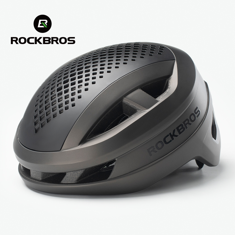 ROCKBROS Cycling Helmet Magnetic Suction Racing Road Bike Helmet Ultralight Safe Taillight Fiting Helmet with 57~61CM Size