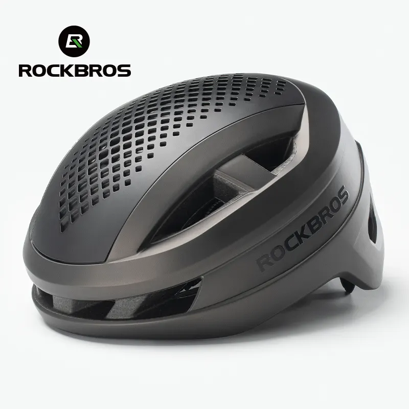 ROCKBROS Cycling Helmet Magnetic Suction Racing Road Bike Helmet Ultralight Safe Taillight Fiting Helmet with 57~61CM Size