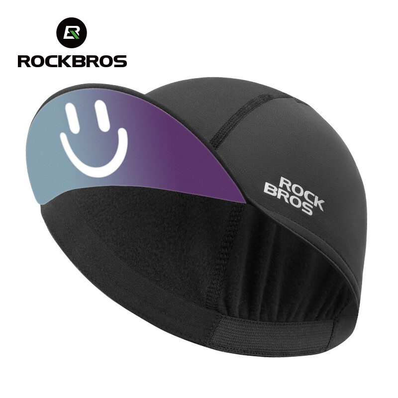 ROCKBROS Cycling Cap Winter Men Fleece Keep Warm Hat for Motorcycle Ski Outdoor Sports Windproof