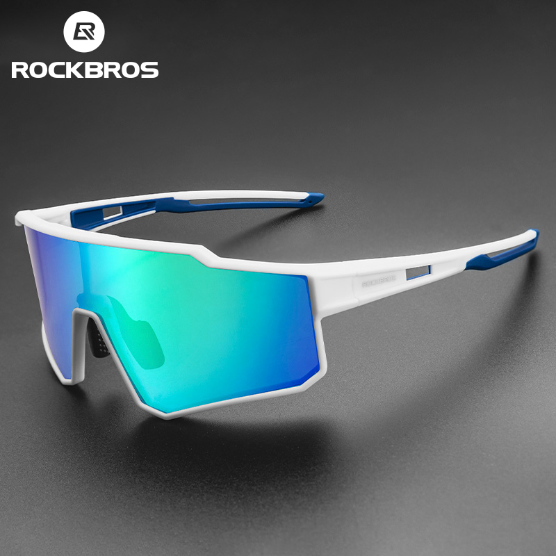 ROCKBROS Cycling Glasses Stain-Resistant Photochromic Polarized Lens Anti-UV Outdoor Sports Goggles for Men