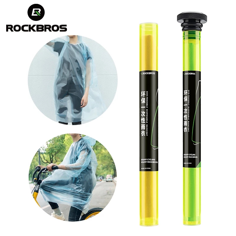 ROCKBROS Bicycle Raincoat Disposable Thickened Men Electric Vehicle Raincoat Cycling Portable Outdoor Rainproof Coat