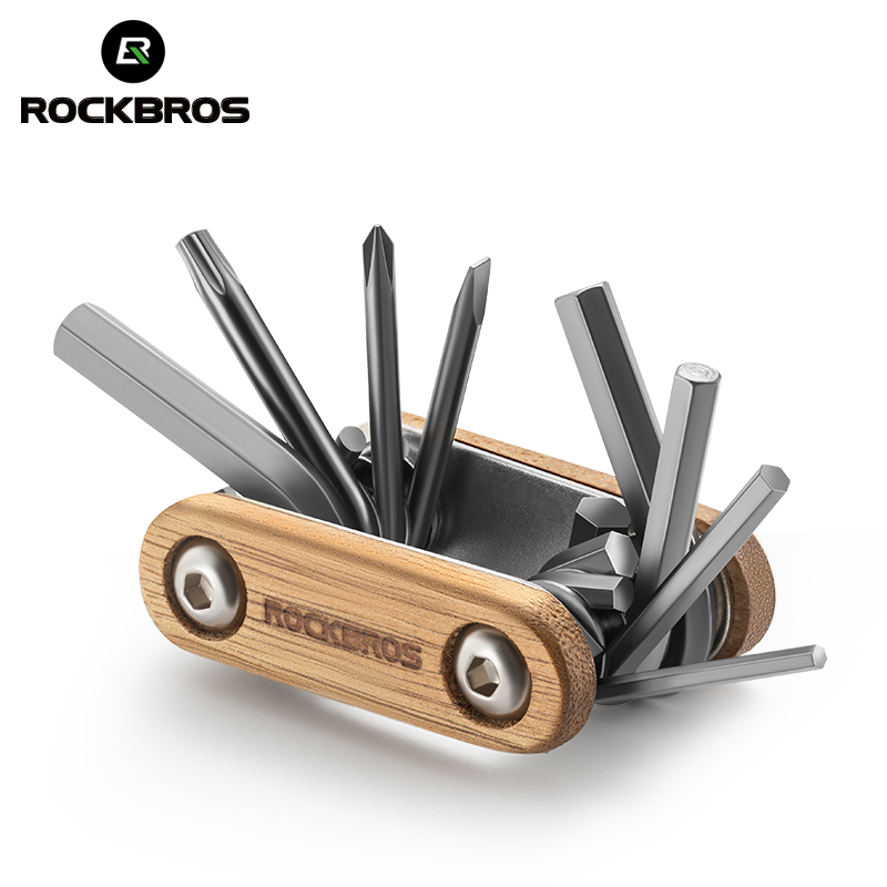 ROCKBROS Bicycle Tool Durable Portable Multi-function 8 in 1 Tool Set MTB Road Bike Repair Tools