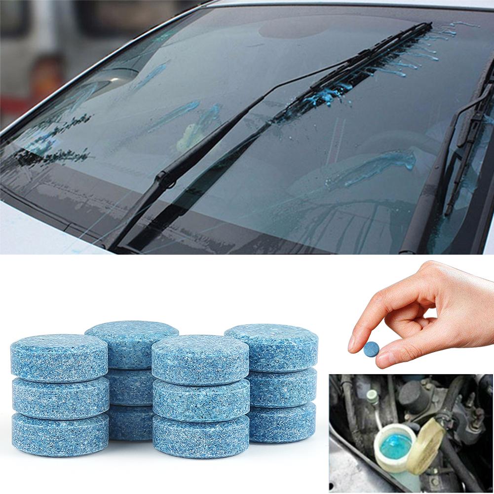 Car Cleaning Effervescent Tablet Windshield Glass Cleaner Washer Tools Kitchen Bathroom Detergent (Pack Of 10)
