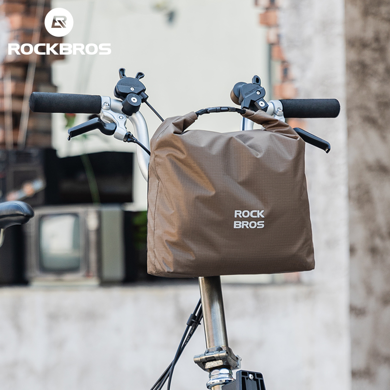 ROCKBROS Bicycle Front Bag Waterproof Adjustable Dual-Use Big Capacity Handelbar Bag Foldable Bike Riding Accessories