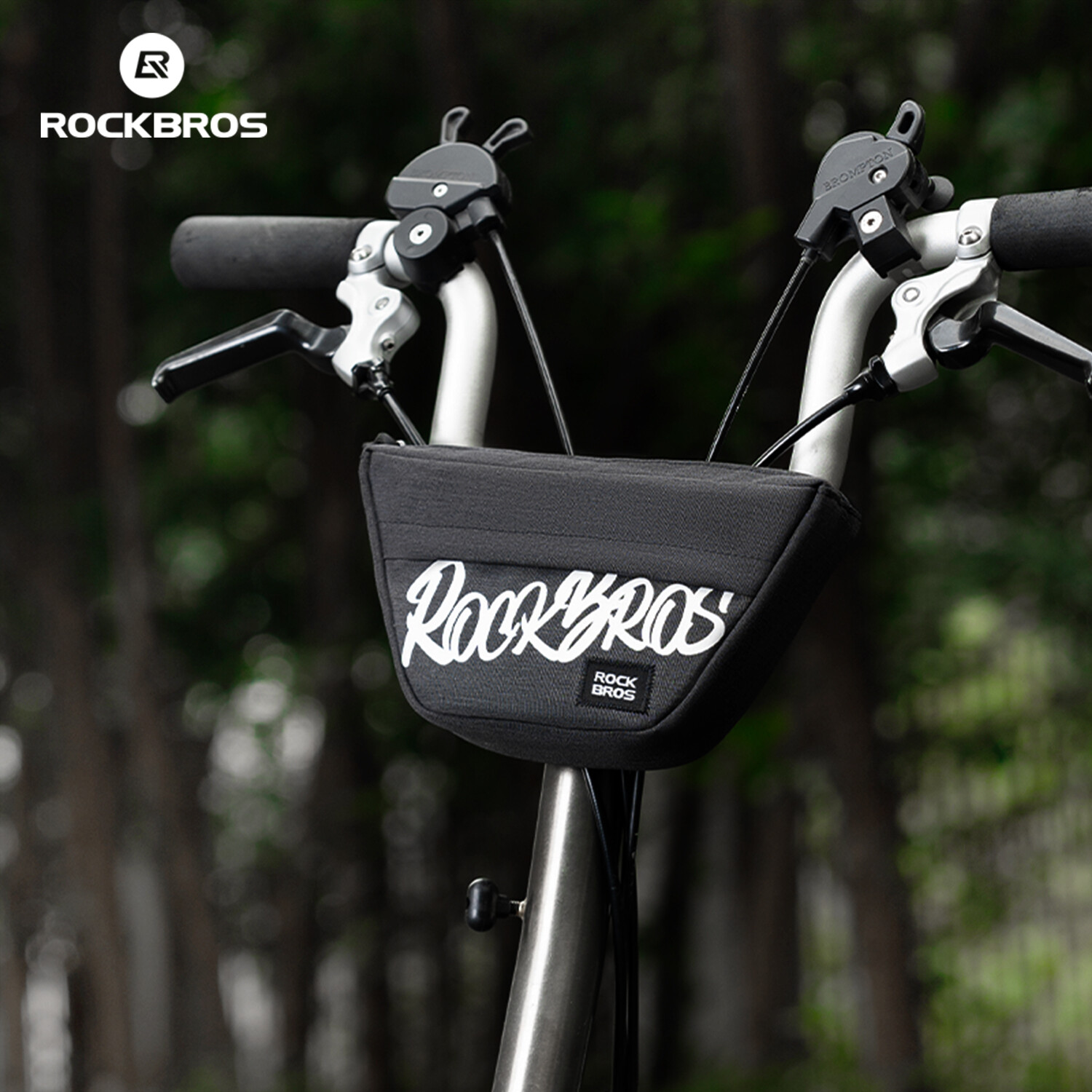 ROCKBROS Bike Bag 0.7L Large Capacity Bicycle Trapezoidal Front Bag Portable Folding Bike Handlebar Bag