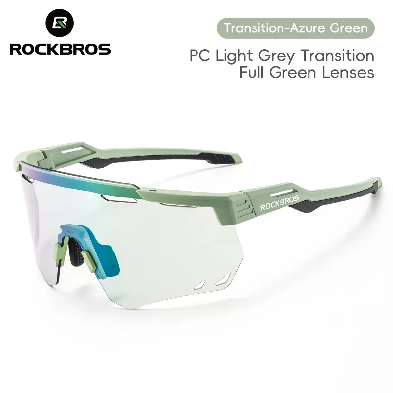 ROCKBROS Cycling Glasses Photochromic Polarized Lens Windproof Anti-UV Bicycle Goggles for Men and Bike Accessories - image 1