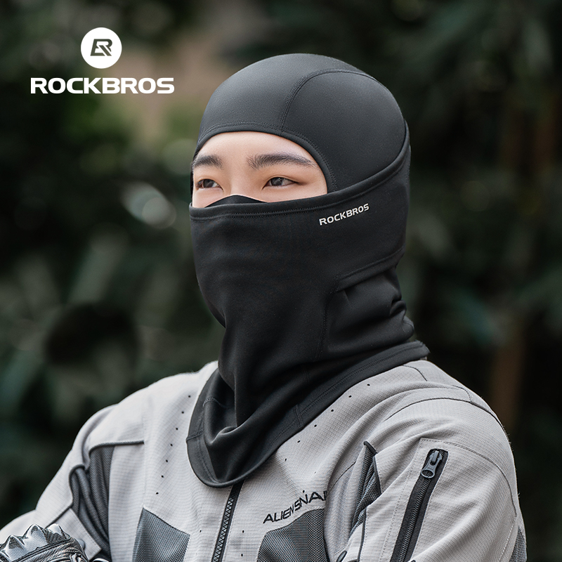 ROCKBROS Fleece Motorcycle Face Mask Warm Windproof Soft Full Face Neck Autumn Winter Motorcycle Riding Ski Equipment