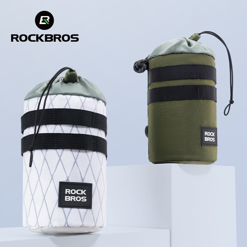 ROCKBROS Bike Water Bottle Bag Multifunctional Portable Attractive Insulation Bag Folding Bike Scooter Equipment
