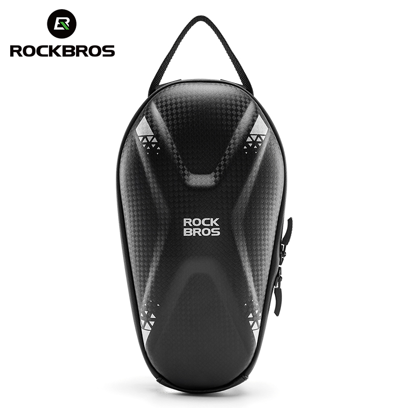 ROCKBROS Bicycle Front Bag Reflective Waterproof 1.3L Capacity Charging Port Folding Bike Scooter MTB Bike Accessories