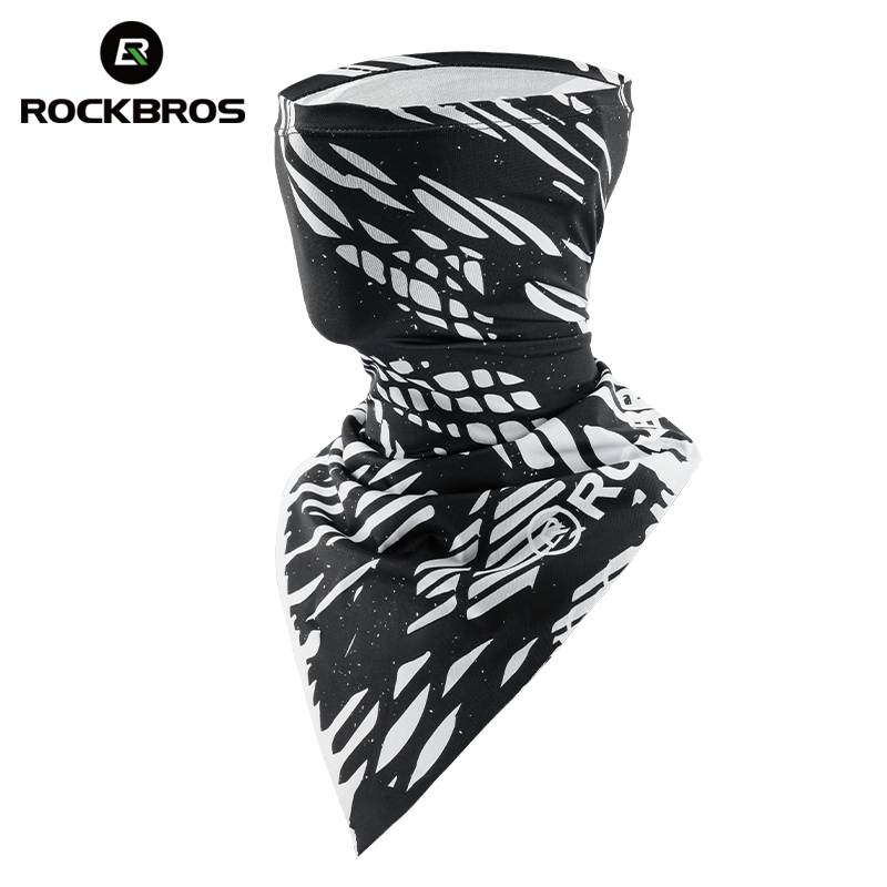 ROCKBROS Cycling Summer Ice Scarf for Men Women Quick-Drying Sunscreen Fashion Face Mask for Motorcycle Anti-UV Bicycle Equipment
