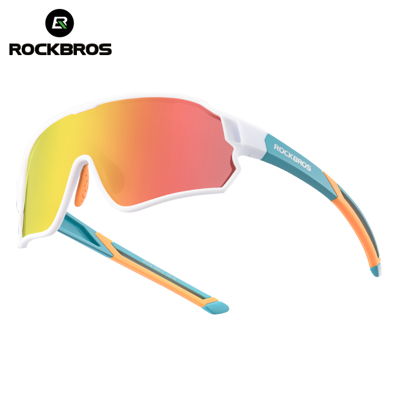 ROCKBROS Children Cycling Sunglasses Lightweight UV Protection Photochromic Polarized Lens Outdoor Sports Goggles