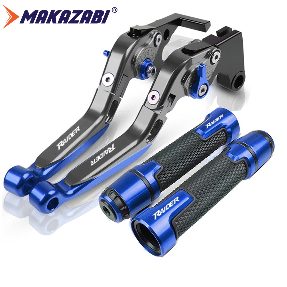 For Suzuki RAIDER R150 R150 CARB Raider J115 Fi Raider R150S 2019-2023 modified high-quality CNC aluminum alloy 6-stage adjustable Foldable brake lever clutch lever with Handlebar grips