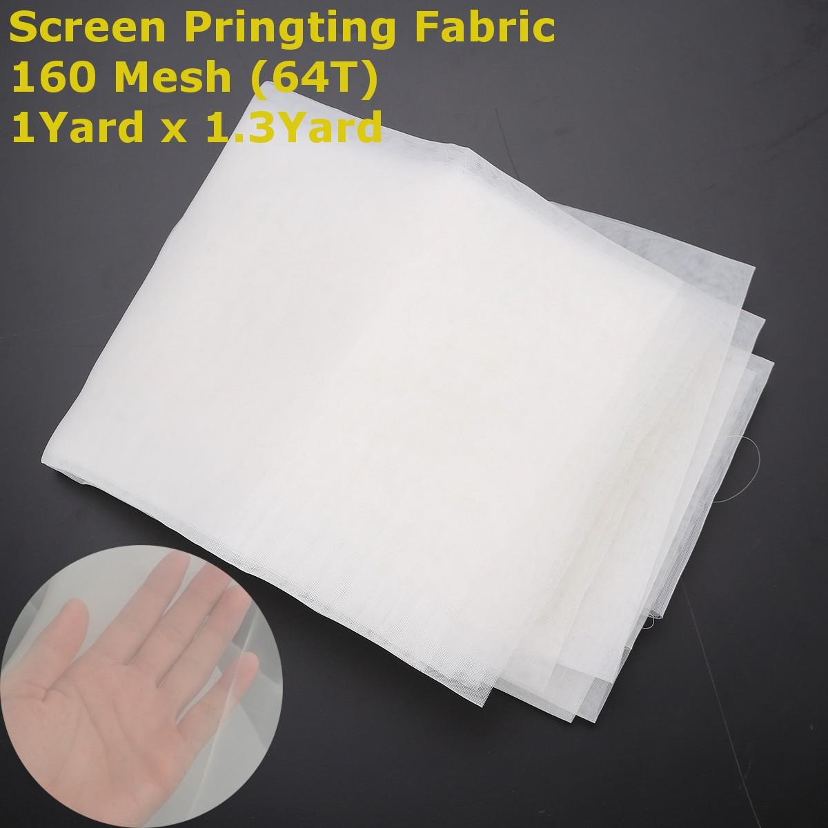 1 Yard HOT SELL New DIY Screen Printing 160M(64T) / 200M(80T)/300M(120T) Mesh Fabric White Mesh Stretch Screen Fame -white/yellow