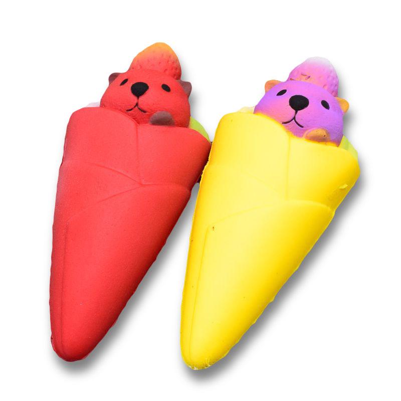 Squishy Ice Cream Bear Soft Slow Rising Collection Gift Decor Squish Squeeze Toy Gift -