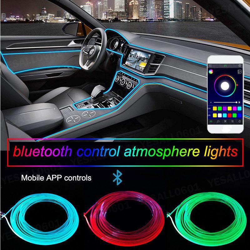 2 in 1 RGB LED Car Atmosphere Interior Light Kit G4 Phone APP Control - 2in1