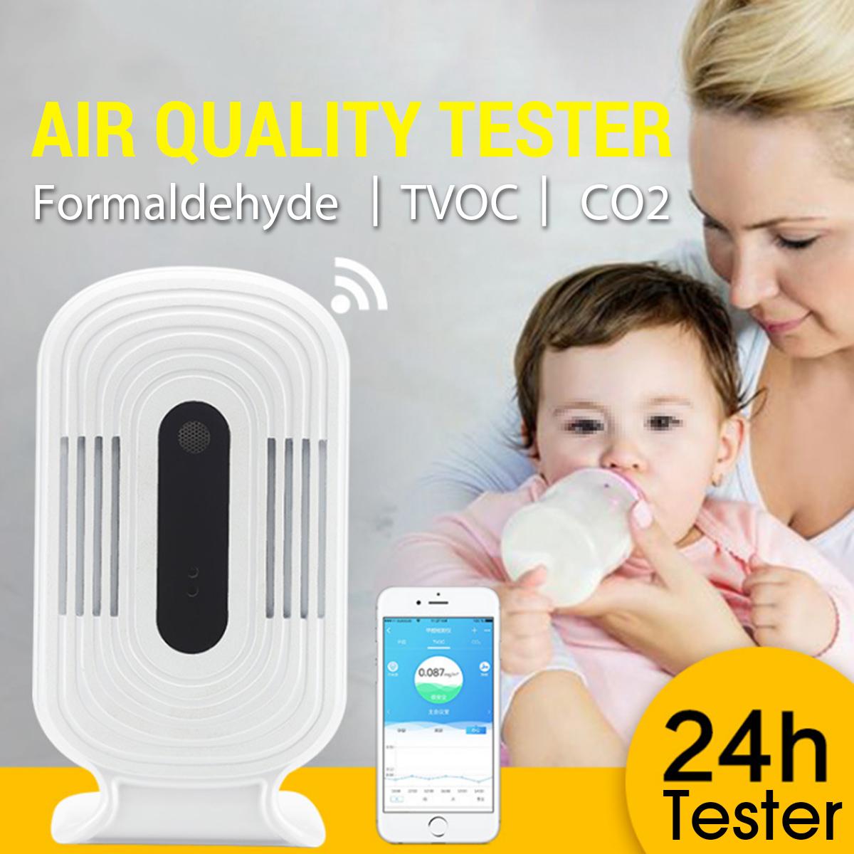 JQ300 PM2.5 Air Quality Humidity Tester Wifi Smart Monitor Formaldehyde Detector