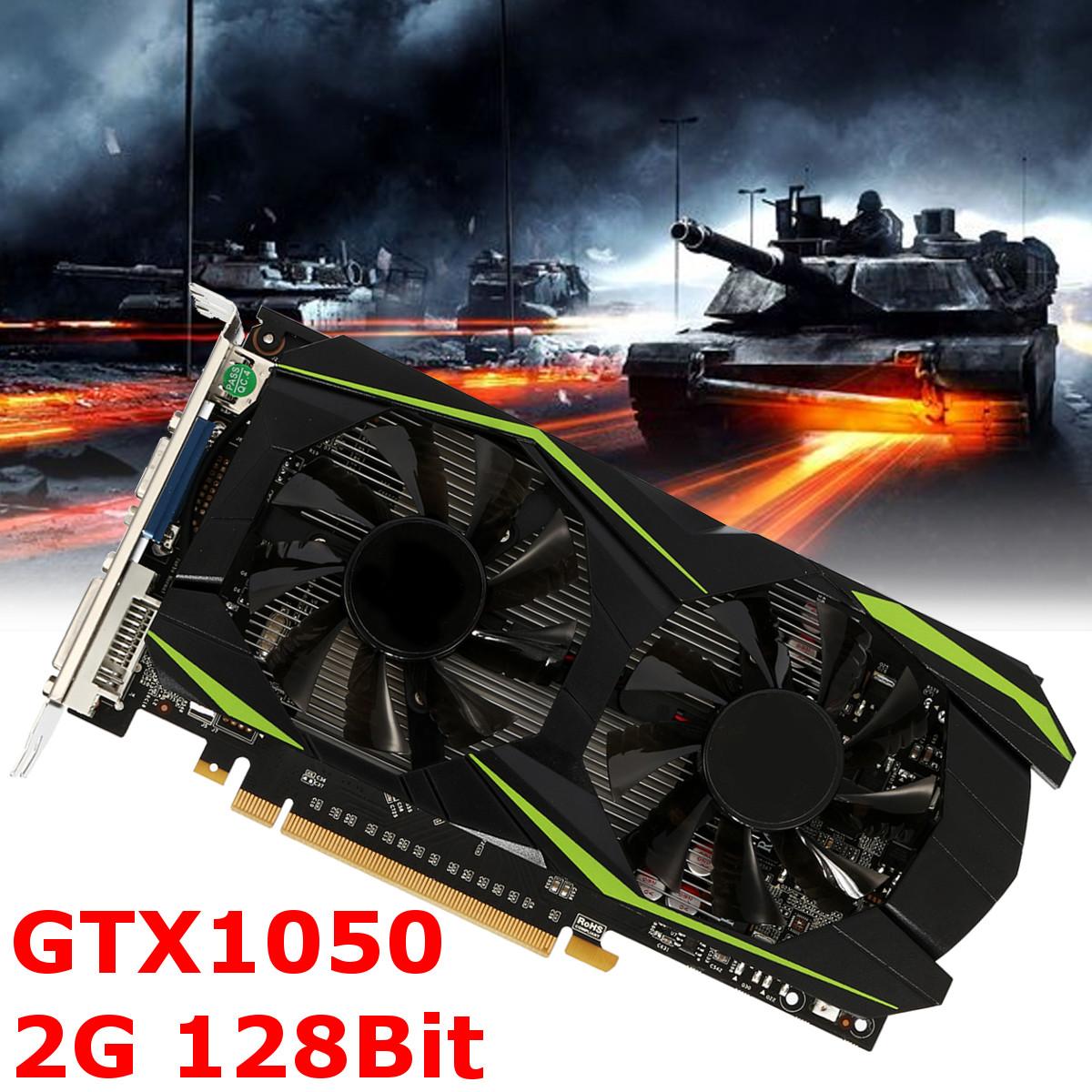 GTX1050 2G 128BIT DDR5 Video Game PCI Express 2.0 Graphics Card for NVIDIA -