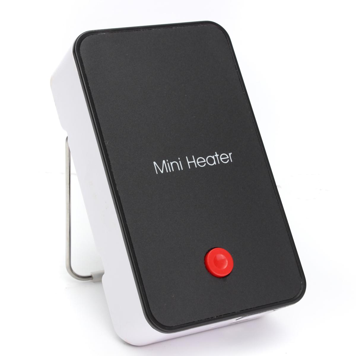 Portable Mini Handheld Electric Winter Heater Home Office Desktop Air Fan Warmer - Black (black)