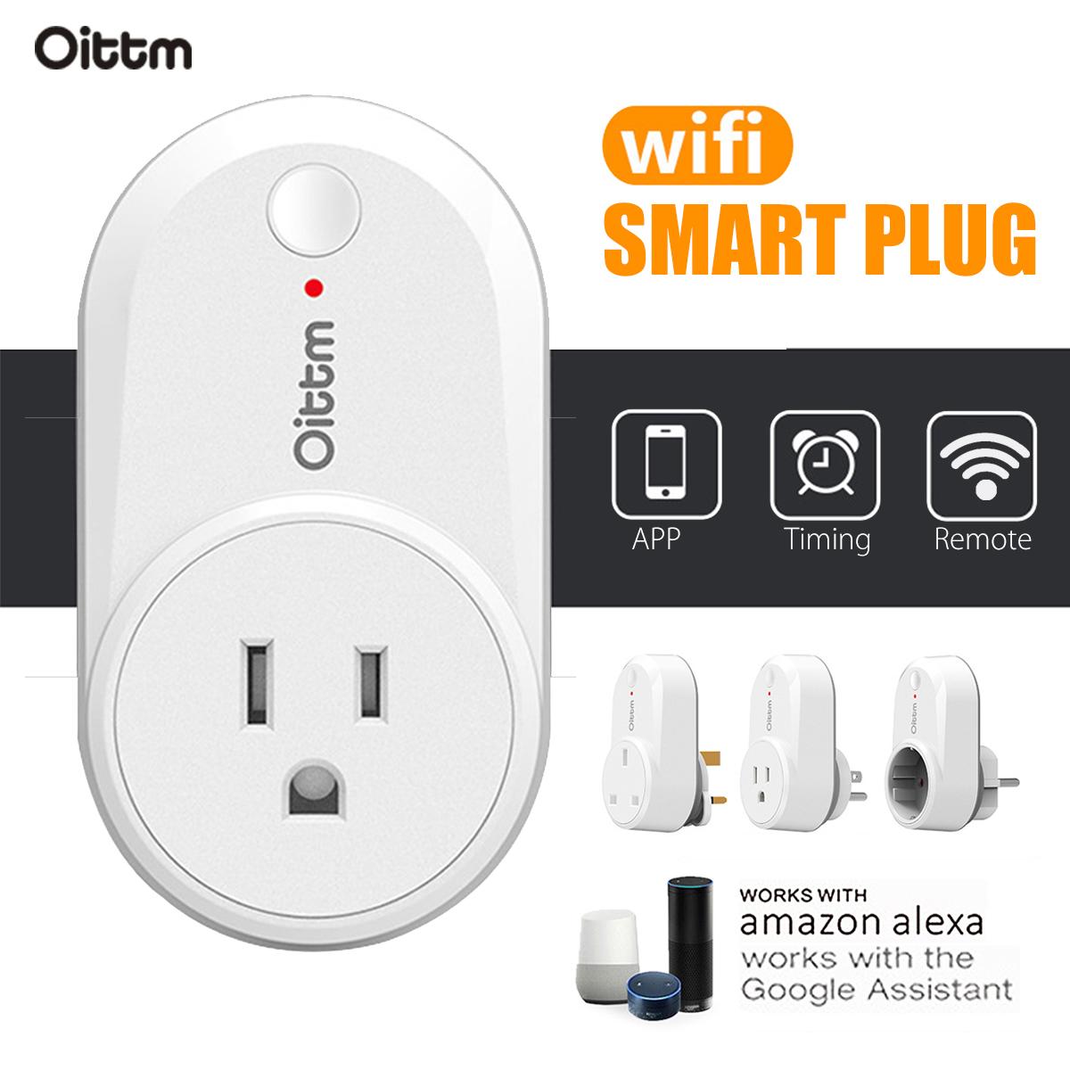 Oittm WIFI Smart US/UK/EU Plug Socket Outlet Works With Alexa/Echo/Google Home - American rules