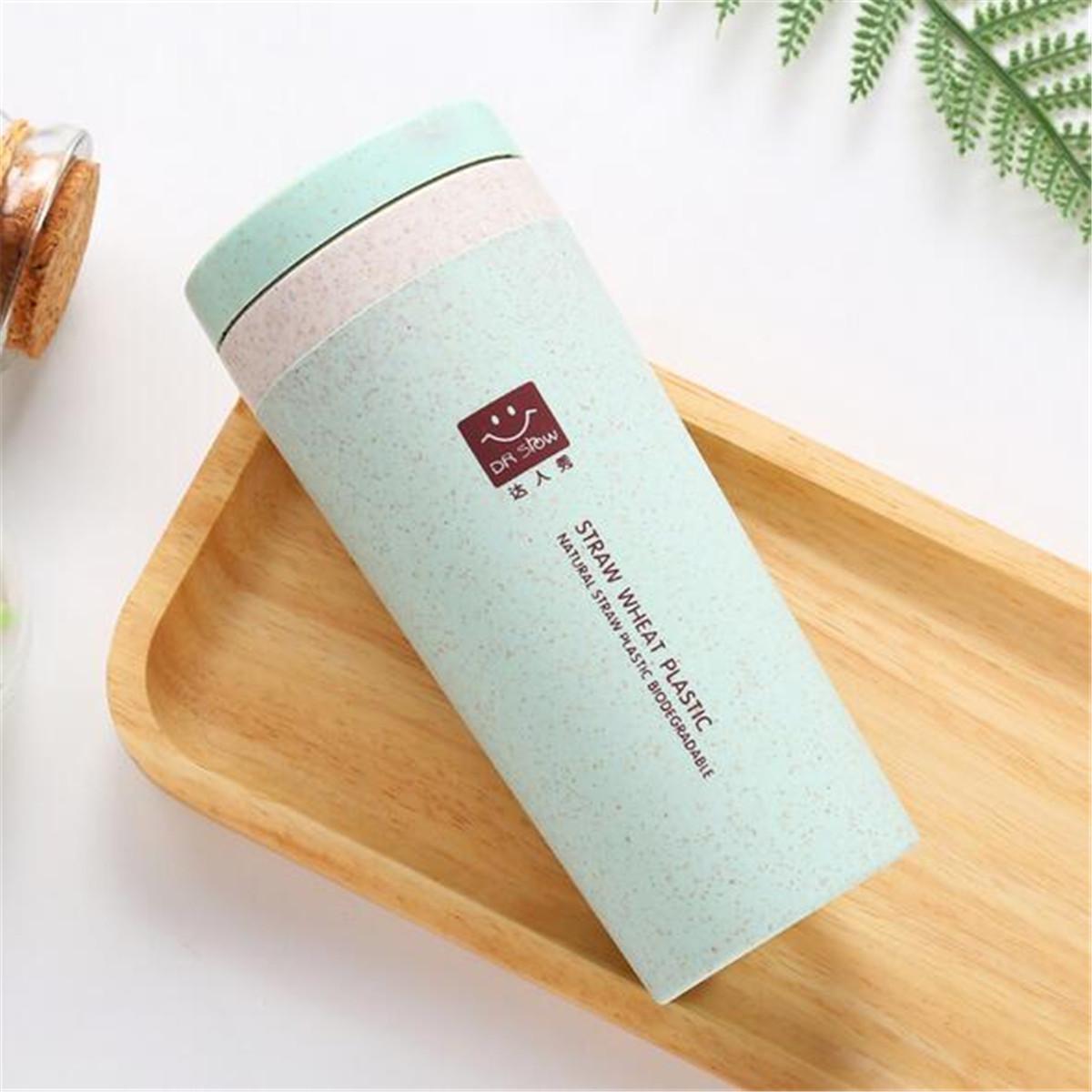 300ML Creative Travel Thermos Vacuum Cup Mug Thermal Flask Travel Water Bottle-Avocado